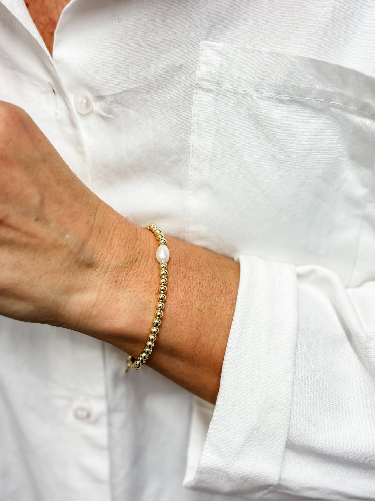 3er Set Armband Goldfarben