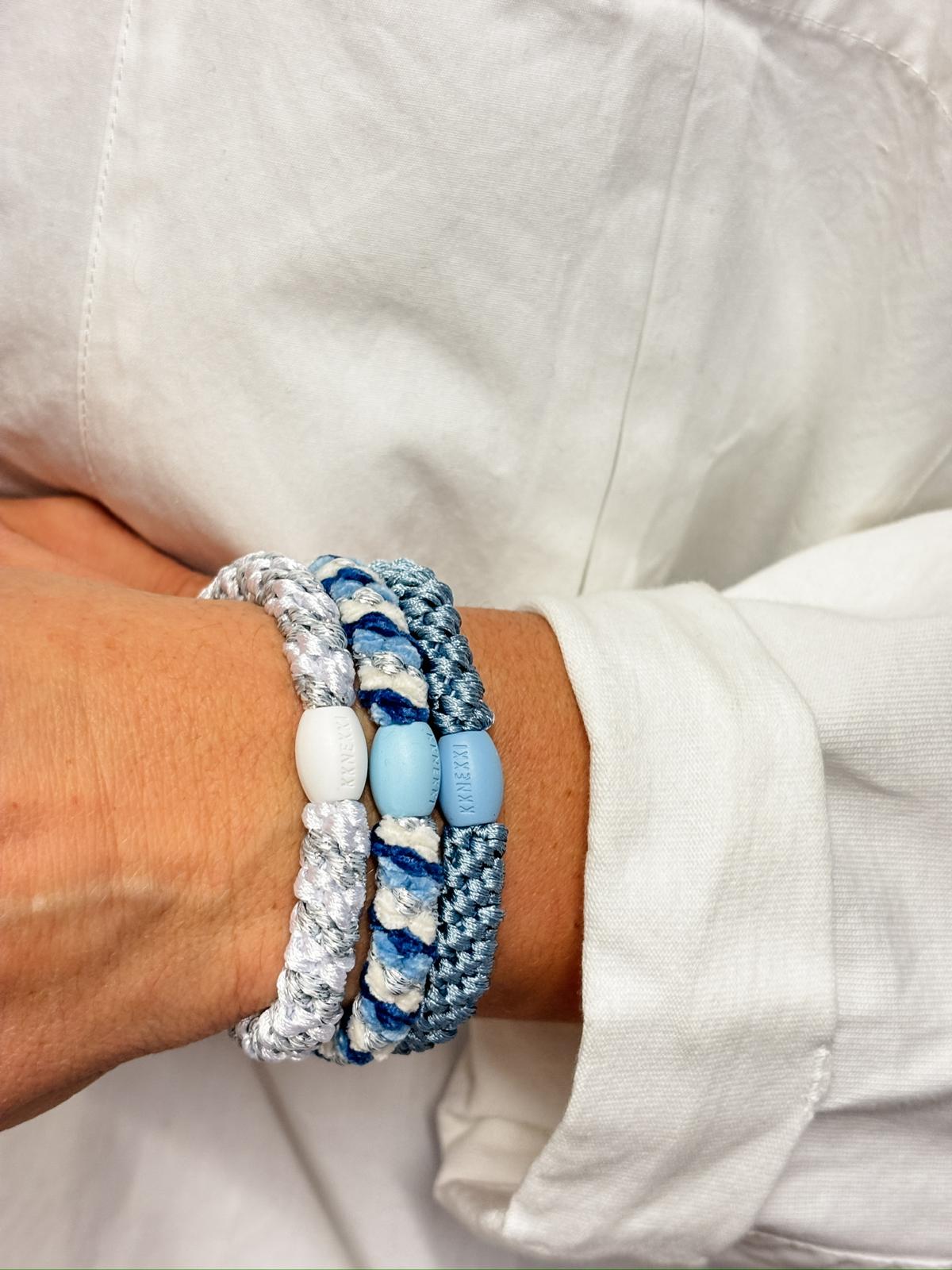KKNEKKI Set Blau-Weiß