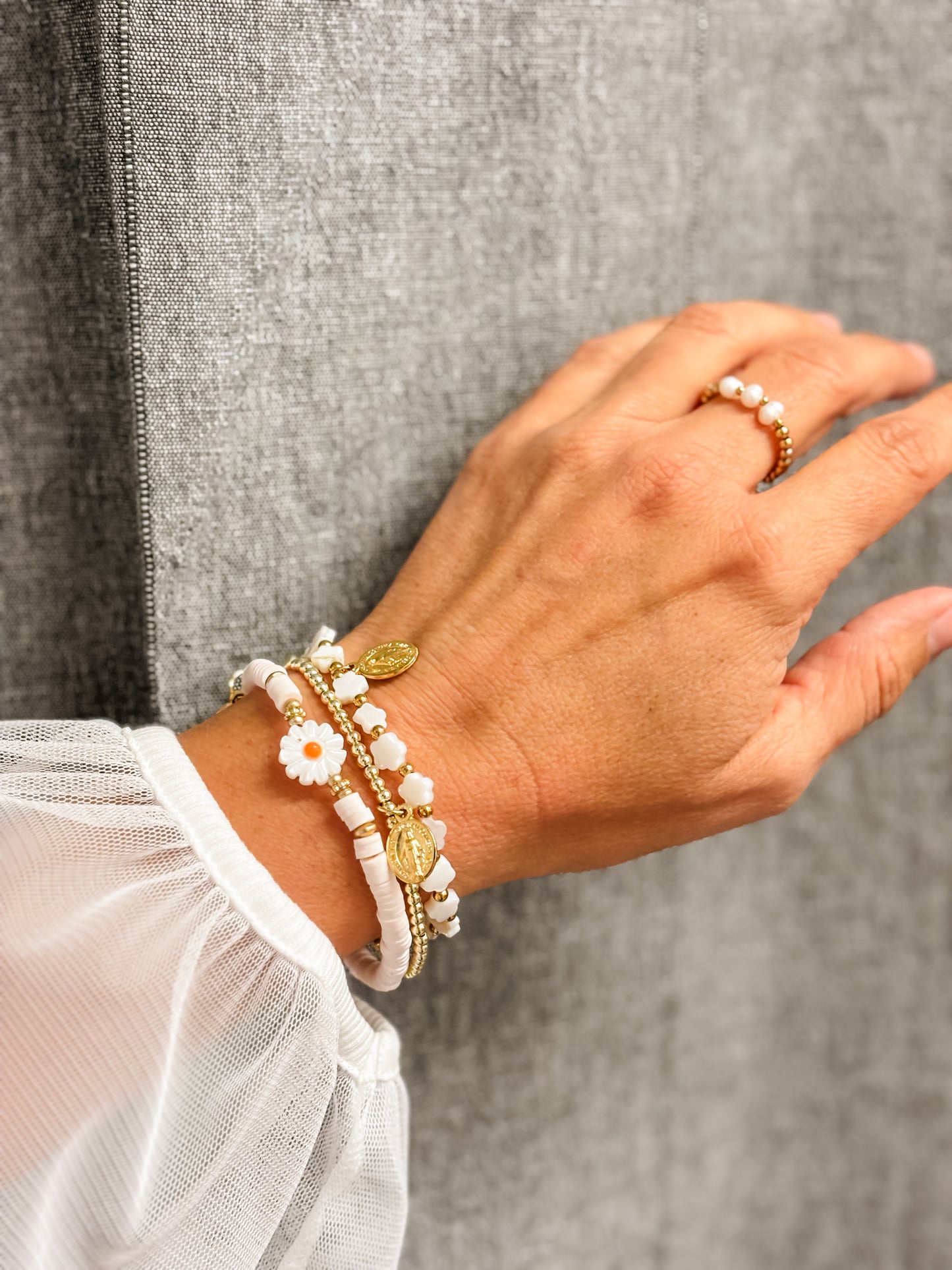 3er Set Armband golden Summer