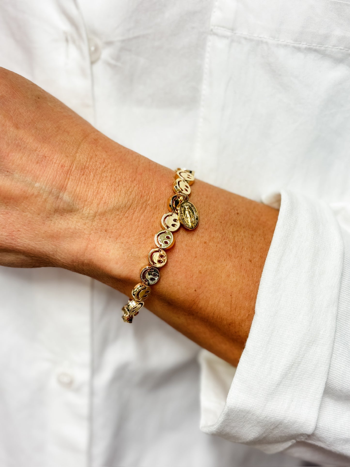 3er Set Armband Goldfarbig