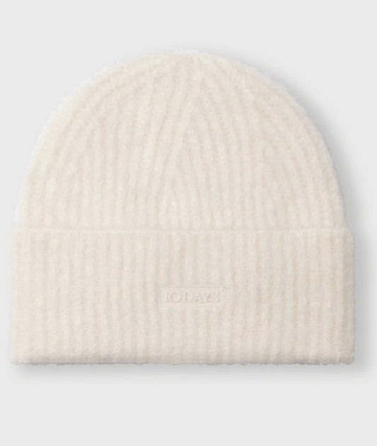 10DAYS Strickmütze weiß