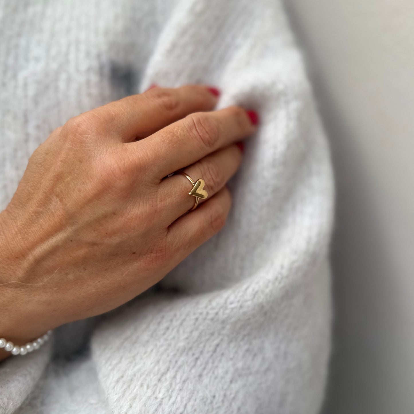 Ring gold mit Herzchen