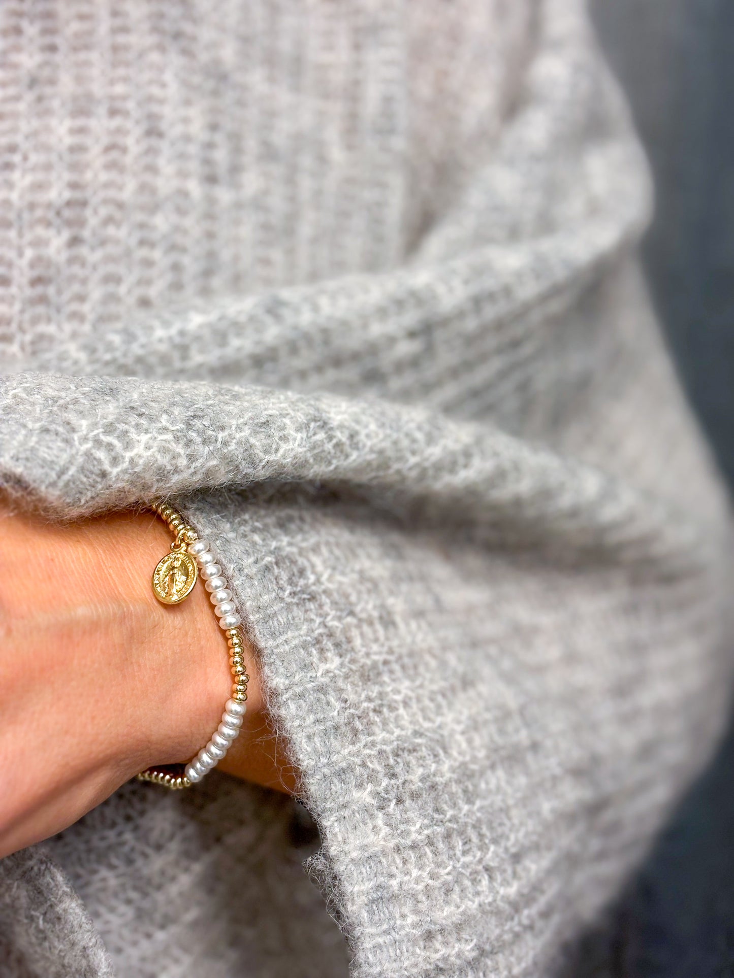 Armband Goldfarbig mit Perlen