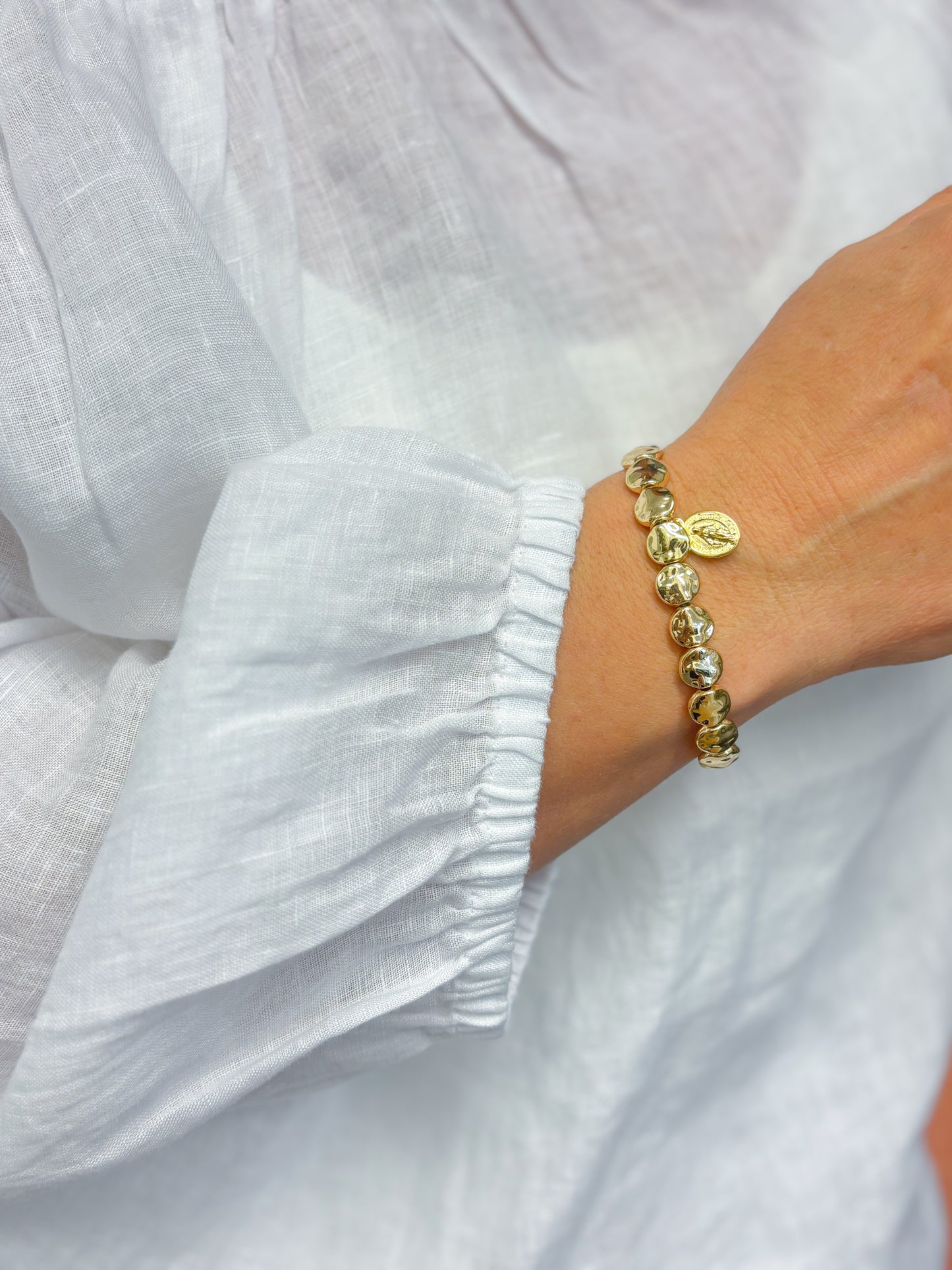 Armband Goldblättchen