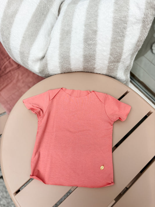Baumwoll T- Shirt Apricot